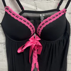 Sexy Lingerie Black w/ Pink lace Size Small thumbnail 5