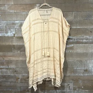 La Mode boho swim coverup tunic caftan OSFO Black Size undefined thumbnail 2