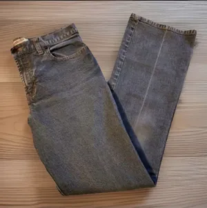 Abercrombie & Fitch light gray Boot Cut Jeans Sz 8 boho festival grunge rock EUC thumbnail 1