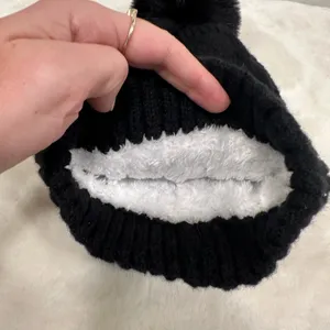 Detroit Lions football nfl Black Pom-Pom Beanie hat! thumbnail 3