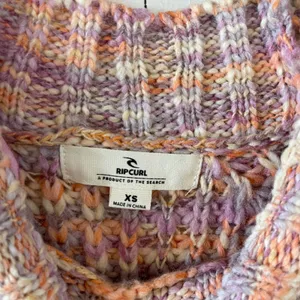 Rip Curl Multicolored Striped Mock Neck Knit Sweater XS‎ NWT thumbnail 4