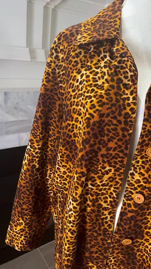 Size M Animal Print Coat by Diane Lewis thumbnail 2