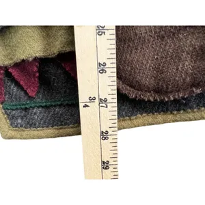 Parsley & Sage Sweater Jacket Womens S Black Multi Wool Patchwork Artful Cottage thumbnail 11