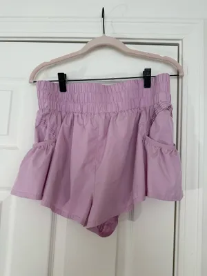 Free People Movement Pink Get Your Flirt On Shorts thumbnail 2