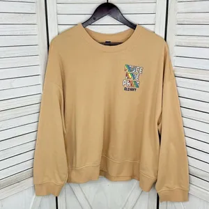 Old Navy Peace Love Pride Crewneck Sweatshirt Peach Tan‎ XXL Plus Size thumbnail 7