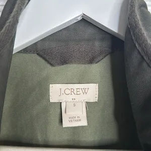 J. Crew Relaxed Boyfriend Field Jacket Olive Green w/ Gold Hardware W1076 Sz S thumbnail 7
