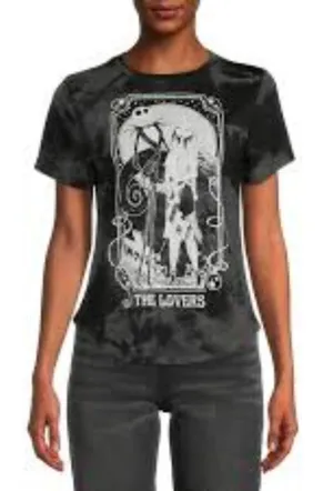Disney Nightmare Before Christmas T-Shirt‎ Womens 3XL Black Jack & Sally thumbnail 1