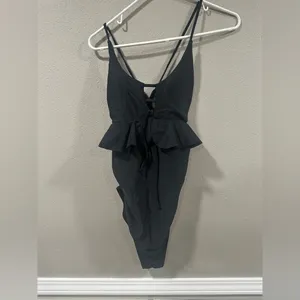 Maternity Black One Piece Swimsuit Size L thumbnail 2