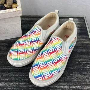 Ugg White Caplan Logo Print Slip On Athletic Sport Sneaker Shoes 6 thumbnail 6