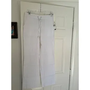 Chelsea & Theodore Womens Linen Pants Color Cloud White Size Small New Sku 1028 thumbnail 6