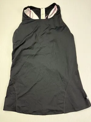 Black‎ fabletics Top with Built-in Sports Bra Workout Fitness Yoga Running S thumbnail 1