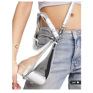 8 Other Reasons It Girl Shoulder Bag in Silver Womens Crossbody Purse thumbnail 7