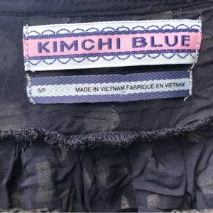 KIMCHI BLUE UO Moe Dot Lace Babydoll Mini Dress S thumbnail 8