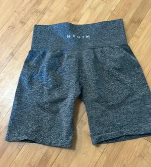 NVGTN Biker Shorts Grey High-Rise Small thumbnail 2