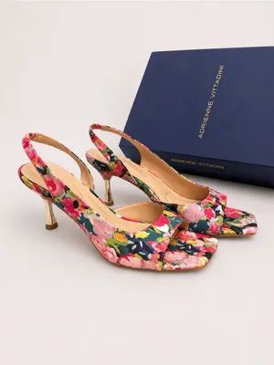 👠Adrienne Vittadini | Floral Slingback Heel-(NWT)👠 thumbnail 4