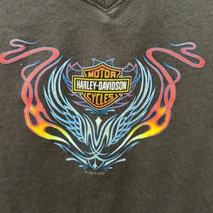 Harley Davidson Womens 3X Colorful Logo Graphic Tee Biker Grunge Motorycle thumbnail 2
