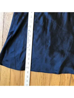 Victoria's Secret NWOT Vintage 1990s Women's Satin Black Lacy Slip Nightgown M thumbnail 3