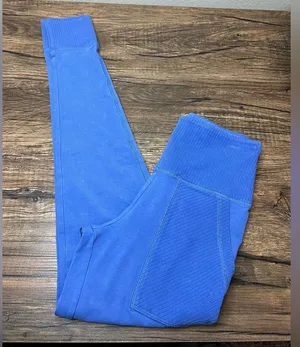Aerie Blue Ribbed Pocket Legging XS thumbnail 1