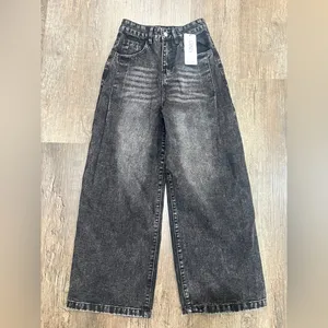 FINAL PRICE NWT Dazy Barrel Jeans Black Size XS thumbnail 3