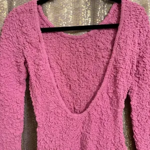 Free People What A Time Textured Long Sleeve Pink Mini Dress XS NWT thumbnail 7