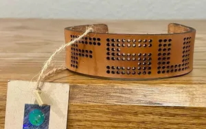 Florida State Seminoles FSU Handcrafted Leather Cuff Bracelet - NWT thumbnail 1