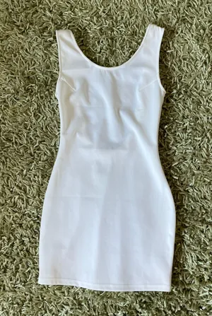 Scoop Back Embroidered Bodycon Dress thumbnail 1