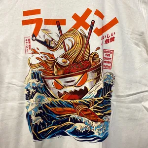 Ramen at sea beige Tshirt size medium thumbnail 2