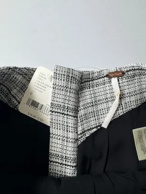 Free People "Keep It Brief Menswear" Micro Shorts - Black/White - Size 0 NWT thumbnail 5