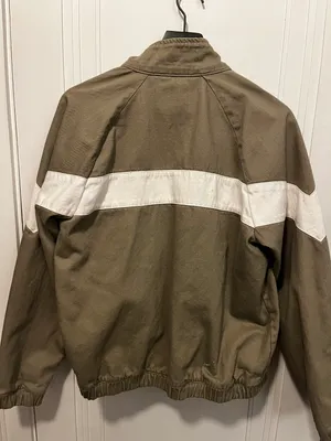beige and white zip up jacket thumbnail 2