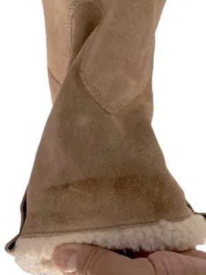 Sole Society Verona Winter Boots Women's 8.5 Beige Suede Faux Shearling Pull On thumbnail 13