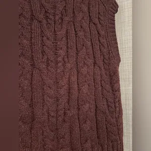 a new day Dark Brown Knit Sweater vest thumbnail 3