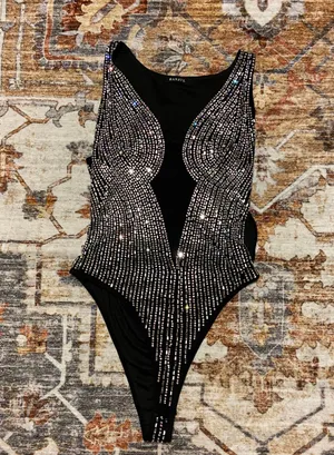 Beaded Body Suit Size M thumbnail 1