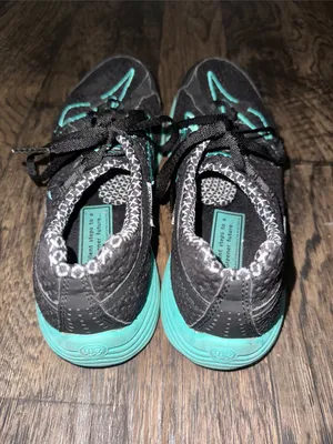 Brooks Women's Black Teal Athletic Shoes thumbnail 2