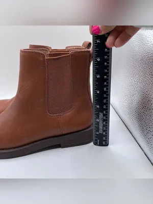 Madewell The Clearly Chelsea Boot in Leather size 6 brown thumbnail 7