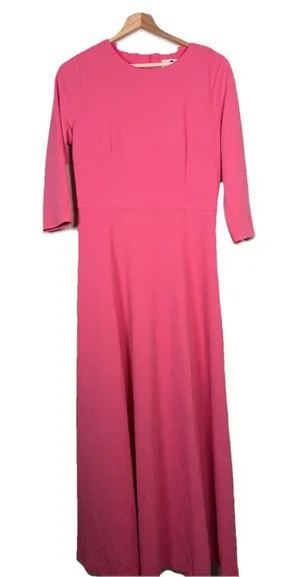 Dainty Jewells Maxi Dress‎ Women's Medium Modest Prairie Pink Church Wedding thumbnail 1