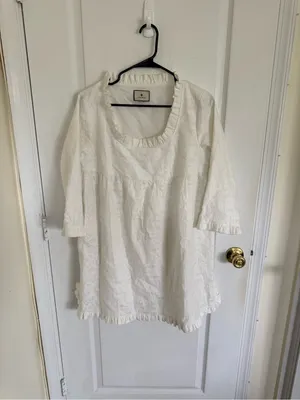 Tuckernuck Clara White Textured Mini Dress thumbnail 2