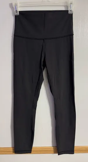 lululemon athletica Black High Waist Workout Leggings Size 4 thumbnail 1