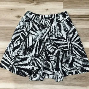 Sandro Sportswear Black White Circle Skirt Women’s 6 thumbnail 1