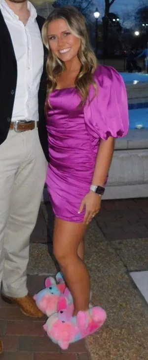 Purple Cocktail Dress Size L thumbnail 1