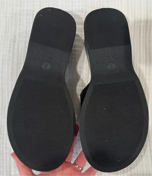 A New Day Black Platform Wedge Sandals 9 thumbnail 4