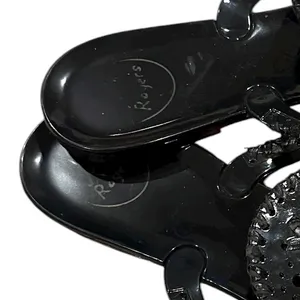 JACK ROGERS Black JELLY Minimalist Sandals Shoes 10 thumbnail 6