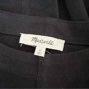 Madewell Top Womens Puff-Sleeve Tee Short Basic Everyday Staple Black Size L NEW thumbnail 8