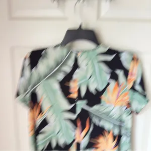 Show Me Your Mumu Small Birds Of Paradise‎ Mini Shirt Dress Resortwear Boho thumbnail 6