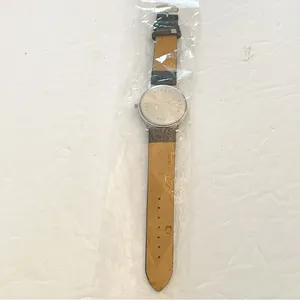 Stainless Steel Black Leather Cat Kitten Big‎ Head Adjustable Watch NEW thumbnail 4