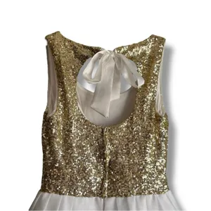 Windsor gold sequined tulle cocktail dress size 7 / 8 thumbnail 8