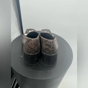 Zara‎ Brown snakeskin loafers size 6 thumbnail 4