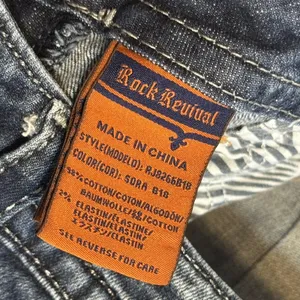 Rock‎ Revival Sara Boot Jeans Womens 29 Blue Dark Wash Embellished Bootcut Flap thumbnail 14