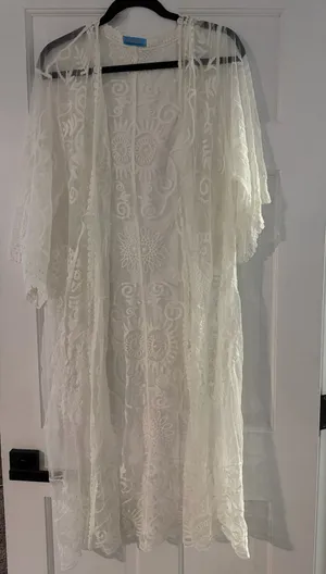Sun Carl lace cover up White Size M thumbnail 1