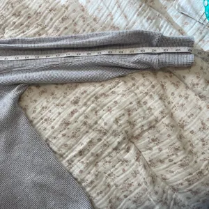 aerie Navy blue and white Waffle Crewneck Sweater thumbnail 7