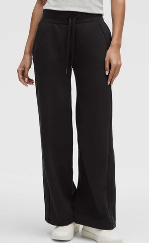 Lululemon Scuba Mid-Rise Wide-Leg Pant *Regular Black Size XXXS thumbnail 1